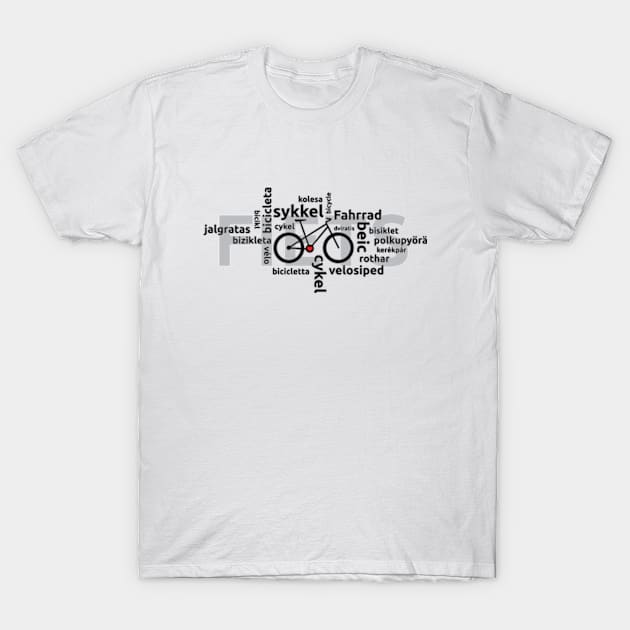 Global Bicycle T-Shirt by hilariouslyserious